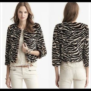 NWOT banana republic faux fur